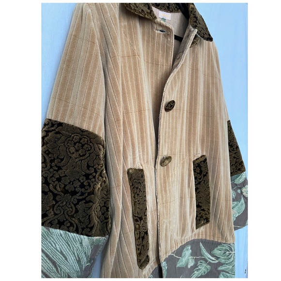Corduroy Floral Collage Coat (Maryam Nassir Zadeh) - Picture 3 of 9